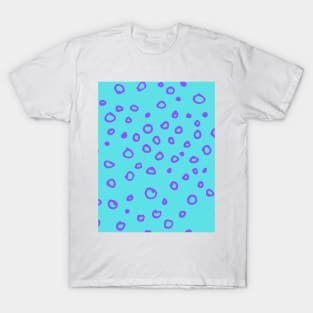 Abstract boho purple bubble pattern T-Shirt